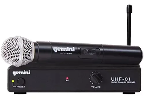Gemini, 1 equipamento profissional de áudio para DJ e sistema UHF Inal