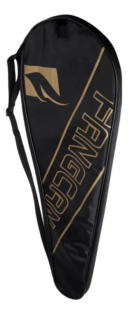 Tachiuwa Estojo Para Raquete De Badminton À Prova De Poeira Bolsas De Ombro Bolsa De Armazenamento De Equipamento De Treinamento, Preto, 69x22 Cm