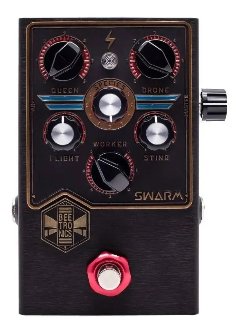 Pedal Beetronics Swarm Fuzz Harmonizer Cor Preto