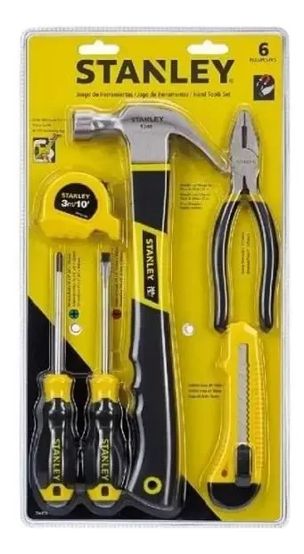 Conjunto 6 Pçs Stanley Ferramentas Manuais 70-879