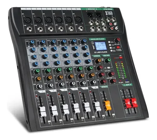 Consolas de som Xtuga Ct60 Mixer de 6 canais