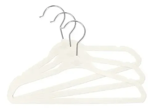 Vestidos de exposição de veludo para roupas infantis Hooks X10, cor de bebê, cinza