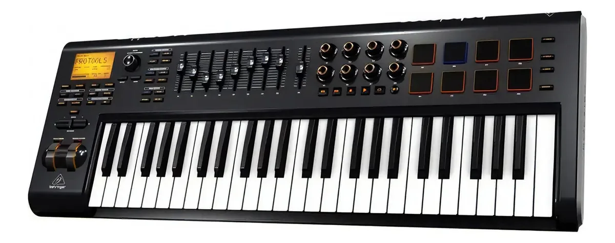 Controlador Midi Behringer Motor 49, cor preta
