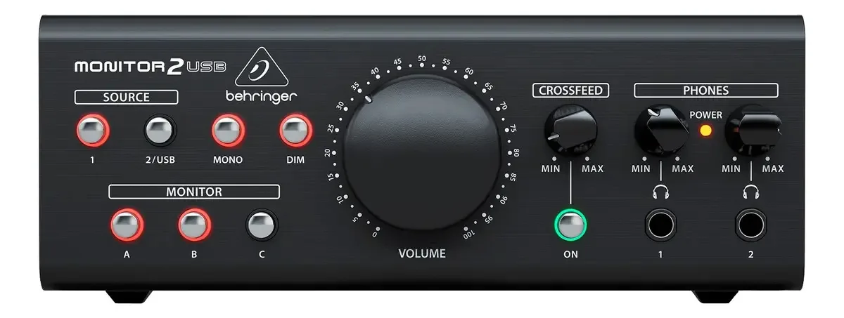 Behringer Monitor2USB Monitor Controller Interface de áudio Cor preta