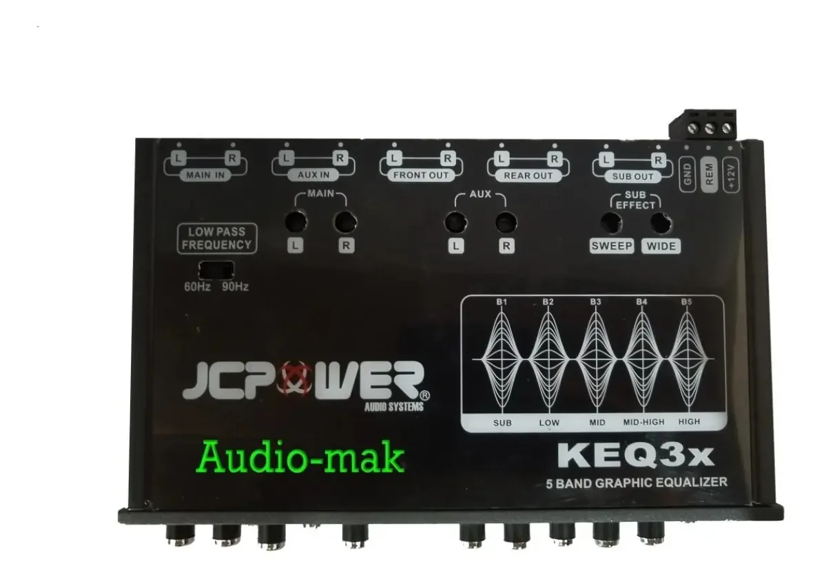Equalizador de epicentro de 5 bandas Jcpower KEQ3x