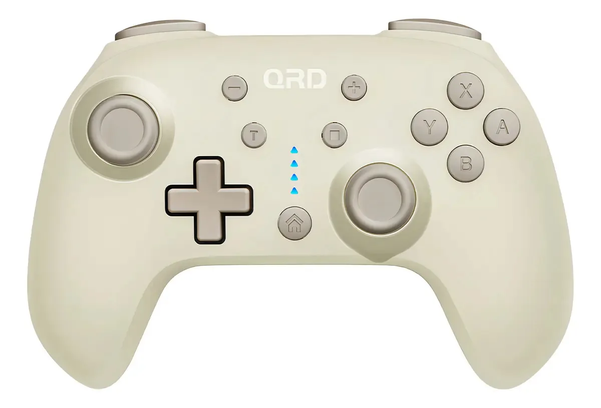 Controle Sem Fio Para Nintendo Switch 2/ Nintendo Switch 1 Oled Lite Pc Joystick QRD E5 Para Ios Android Branco