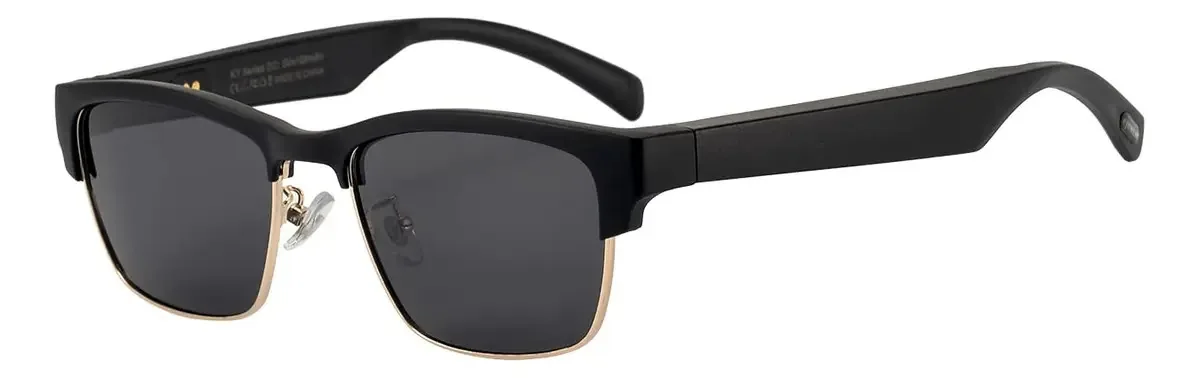 Ooavr - Óculos de sol inteligentes Bluetooth, óculos de sol inteligentes Bluetooth, para homens e mulheres, para entretenimento interno e externo, inclui 2 cabos de carregamento