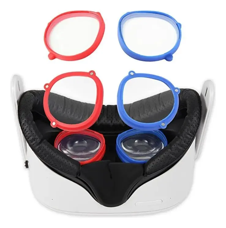 Óculos de Realidade Virtual Antiluz Azul Adequados Para Oculus Quest 2, Acessórios Para Fones de Ouvido de Realidade Virtual Com Armação de Liga Magnética e Lentes Que Bloqueiam a Luz Azul, Permitem