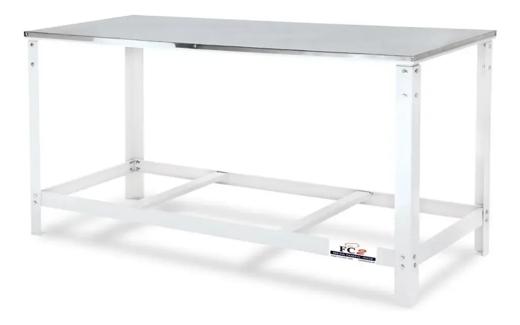 Mesa Serviço 120x70 Tampo Inox Paneleiro Cozinha Restaurante