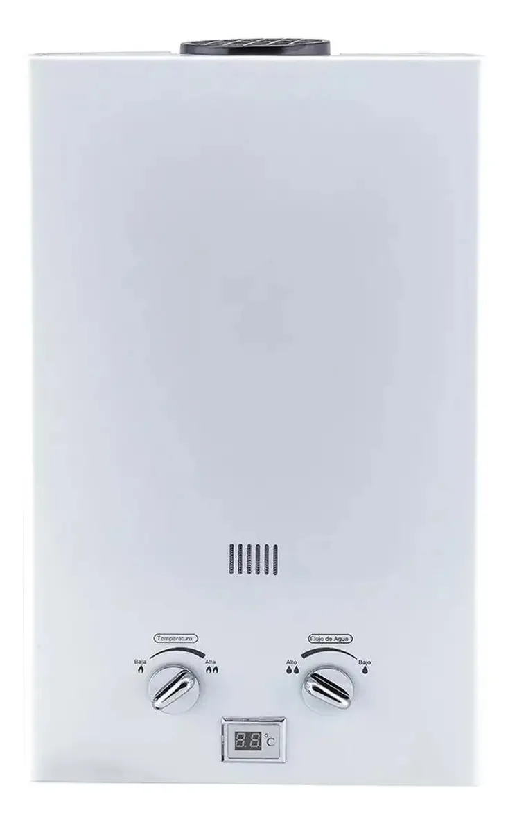 Aquecedor de água a gás GLP branco VAGOLERO C6L