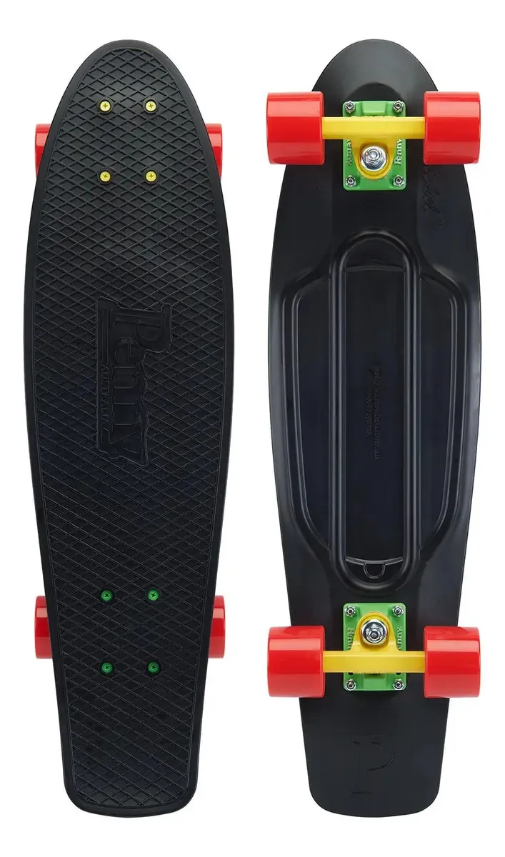 Skates padrão Penny Skateboards, Rasta, 27 polegadas, cor rasta