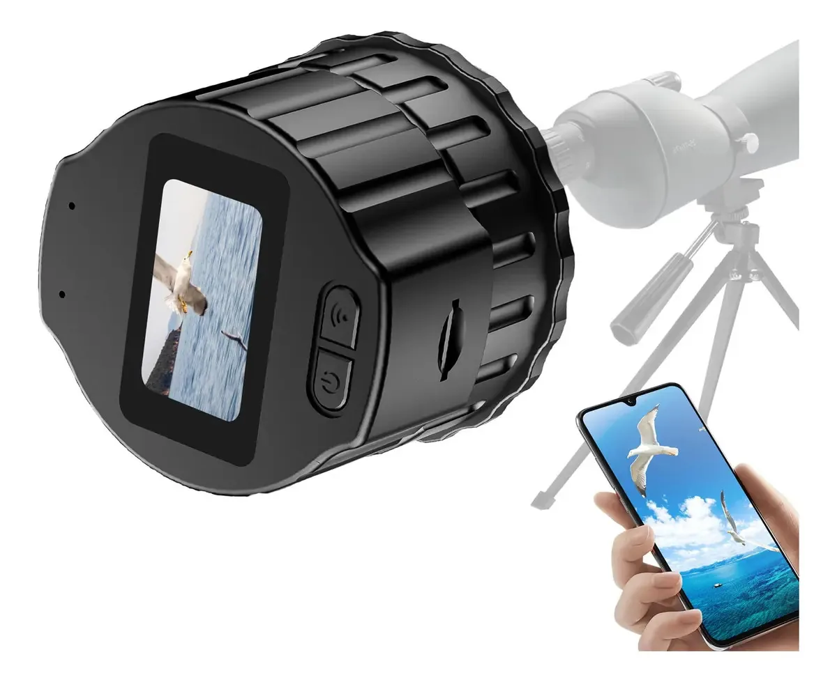 Câmera telescópica ocular Wifi 64 Gb Fhd 1080p com tela 1.5