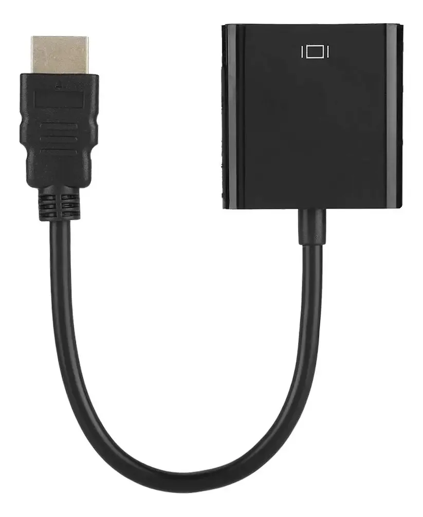 Cabo HDMI para VGA, monitor HDMI para VGA Cabo adaptador macho para Machocord para computador, desktop, laptop, PC, monitor, HDTV, adaptador VGI-HDMI
