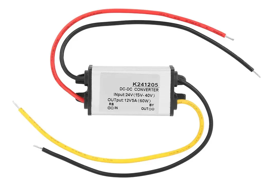 Conversor Step-Down Walfront DC-DC 24 V a 12 V Redução de fonte de alimentação ajustável de alta eficiência 5a Buck Corrente e tensão constantes não isoladas