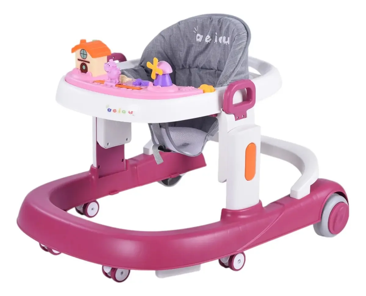 Andador andador Aeiou A028 musical cor rosa