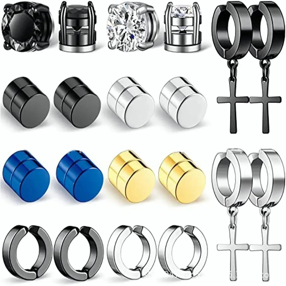 Brincos perfurados Brincos Brincos Masculinos e Femininos Magnet 6 Pa