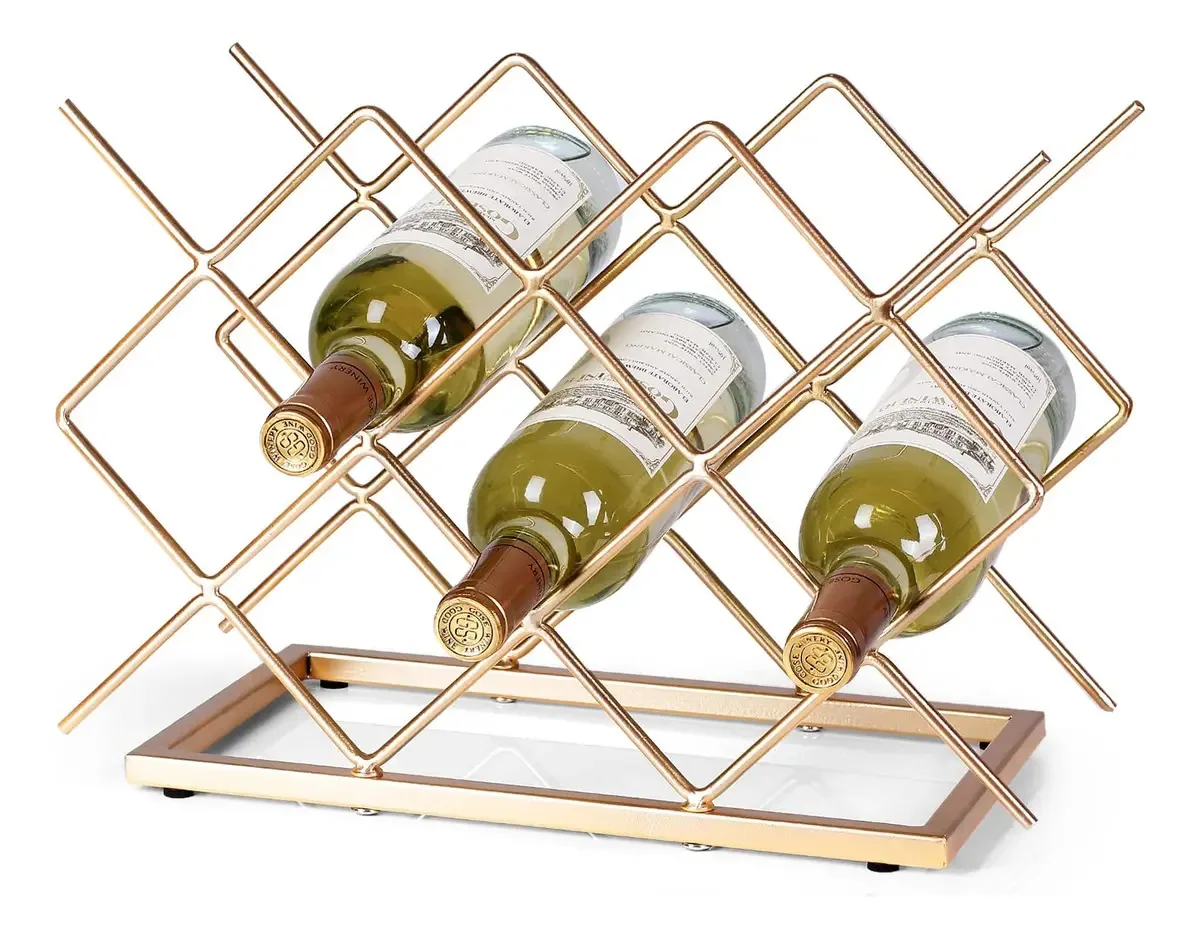 Prateleira de vinho de bancada Drincarier, 10 garrafas, moderna