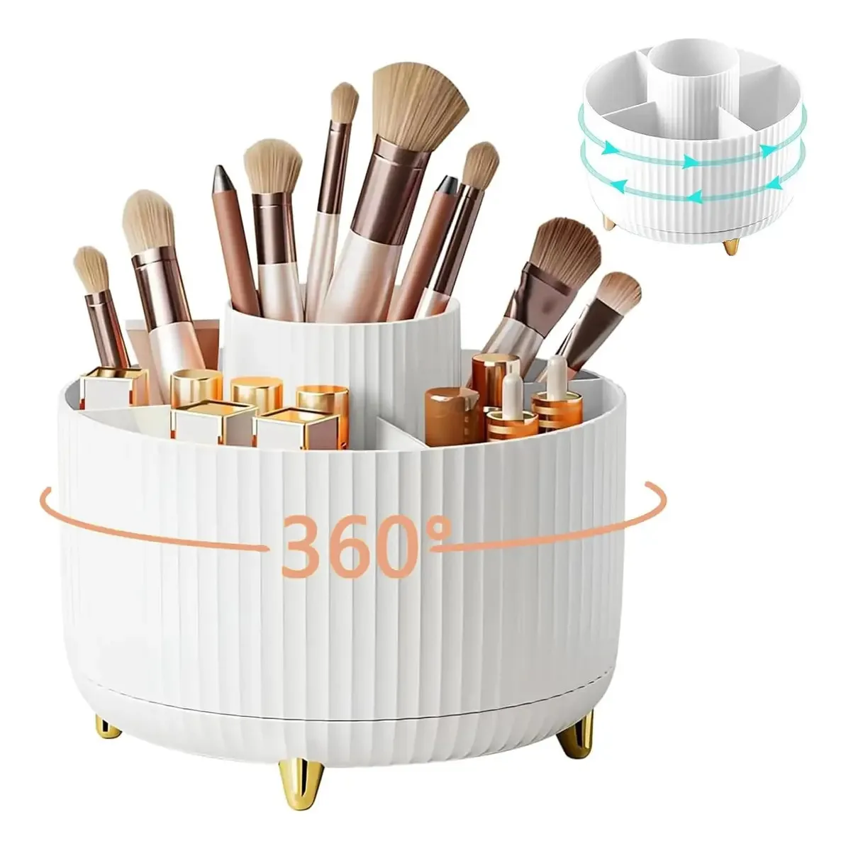 Organizador de maquiagem DOREMAMA R3-036 - branco