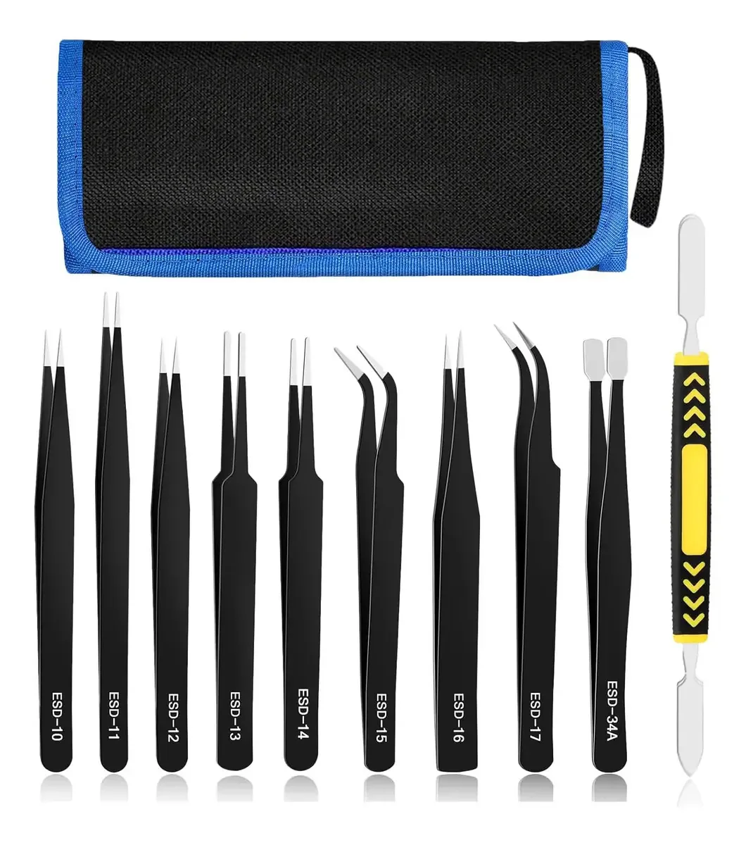 Pinça antiestática Douad Kit, ferramenta eletrônica de precisão