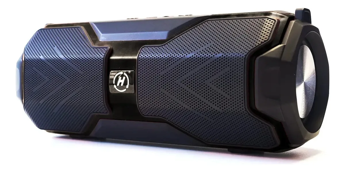 Alto-falantes Bluetooth portáteis Ruwq para ambientes internos e externos. Cor: Preto