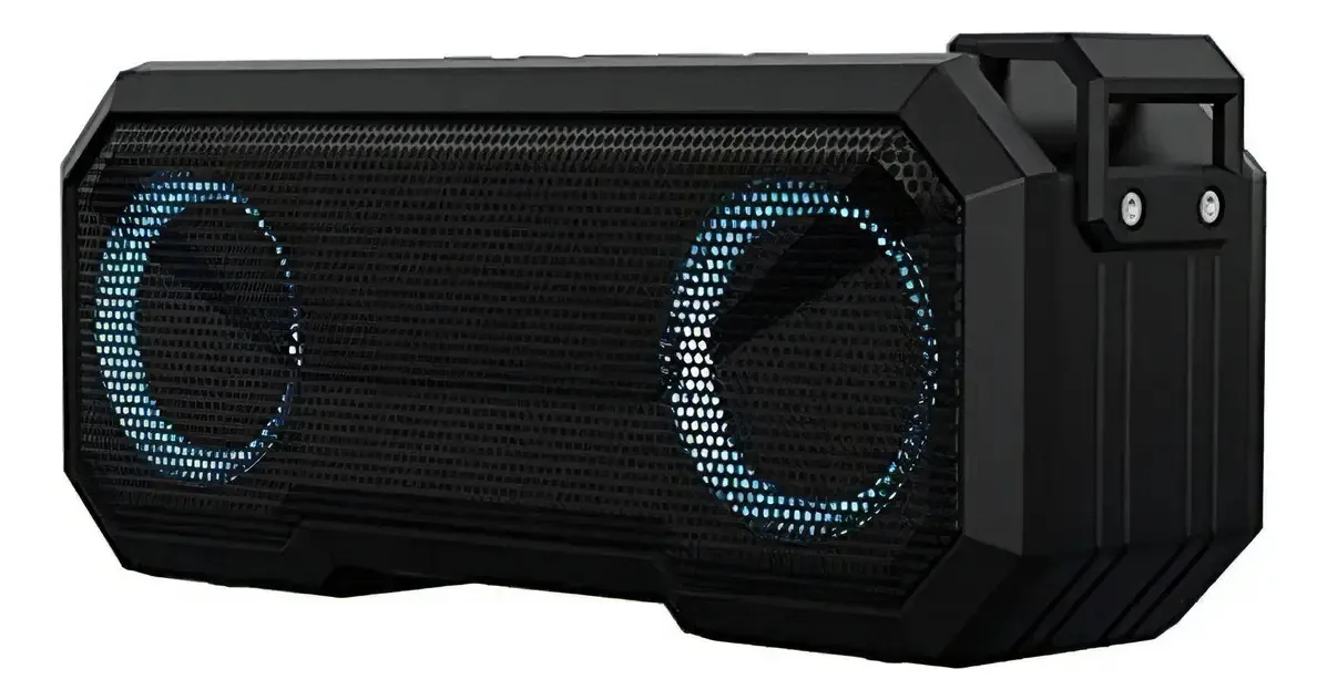 Alto-falantes Bluetooth e-Shidai, alto-falantes Bluetooth portáteis. Cor: Preto