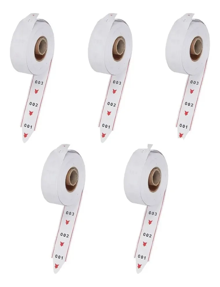 Rolo dispensador de números Koqicall 3d-5r branco