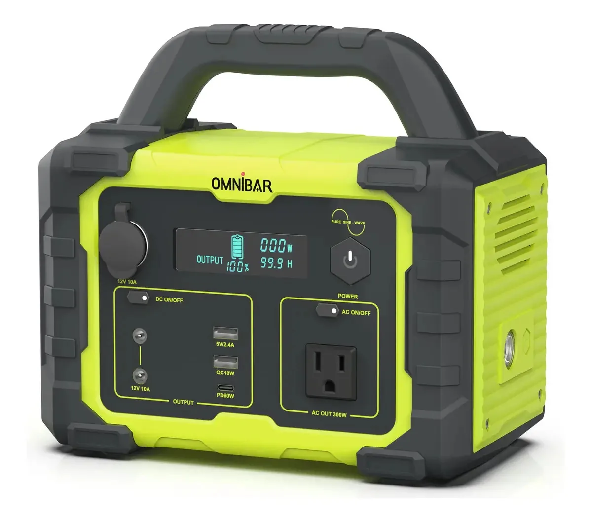 Central elétrica externa portátil de 300W