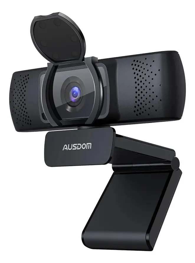 Capa de privacidade para microfone embutido Ausdom Webcams 4k, cor preta