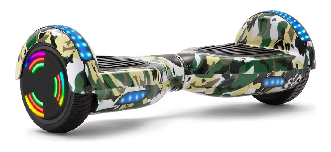 Skate elétrico hoverboard Antech K5 Verde-camuflado 6.5"