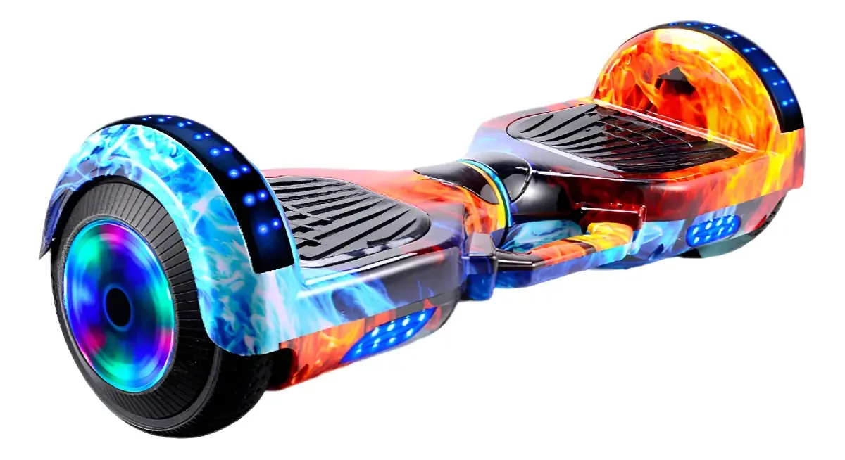 Skate elétrico hoverboard Antech K5 Fogo e água 6.5"