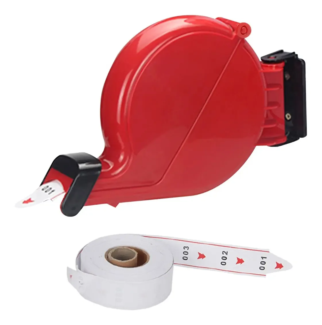 Dispensador de números vermelhos para 3 dígitos, 2000 ingressos