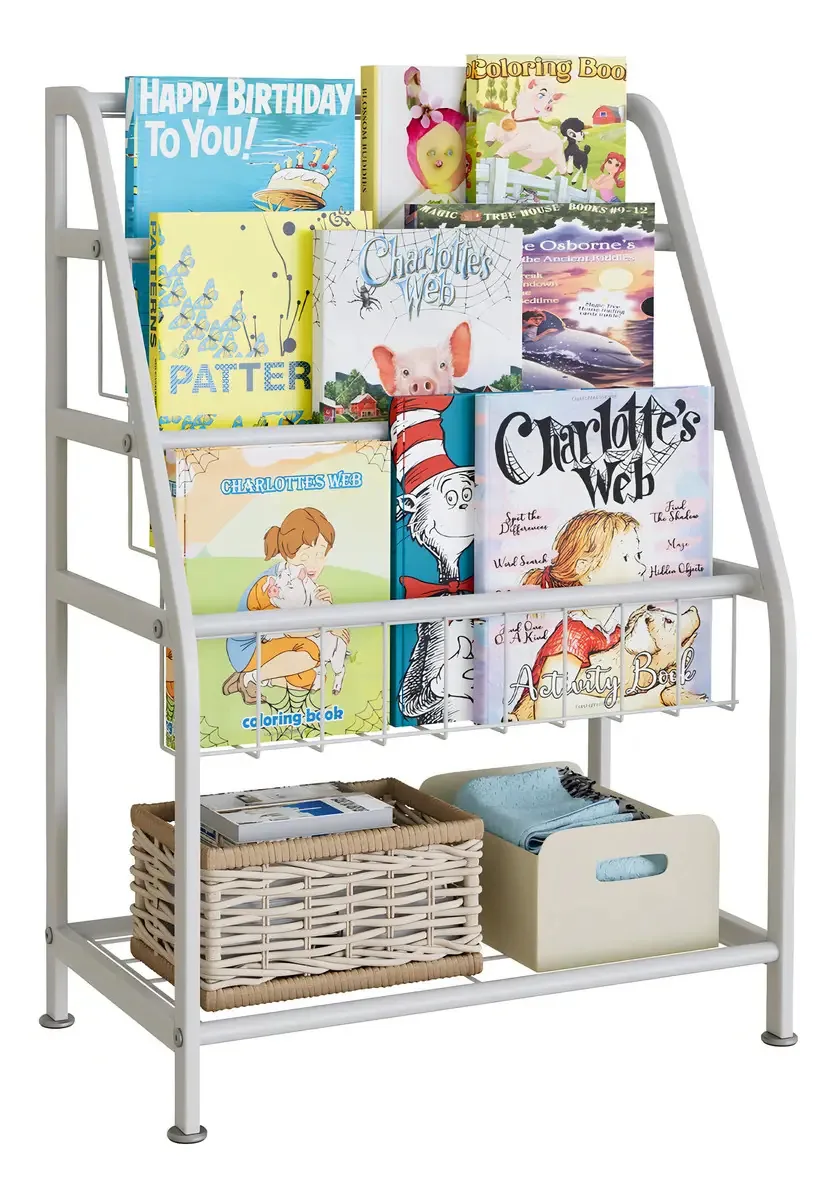 Biblioteca Aboxoo Zy2425 Cor branca