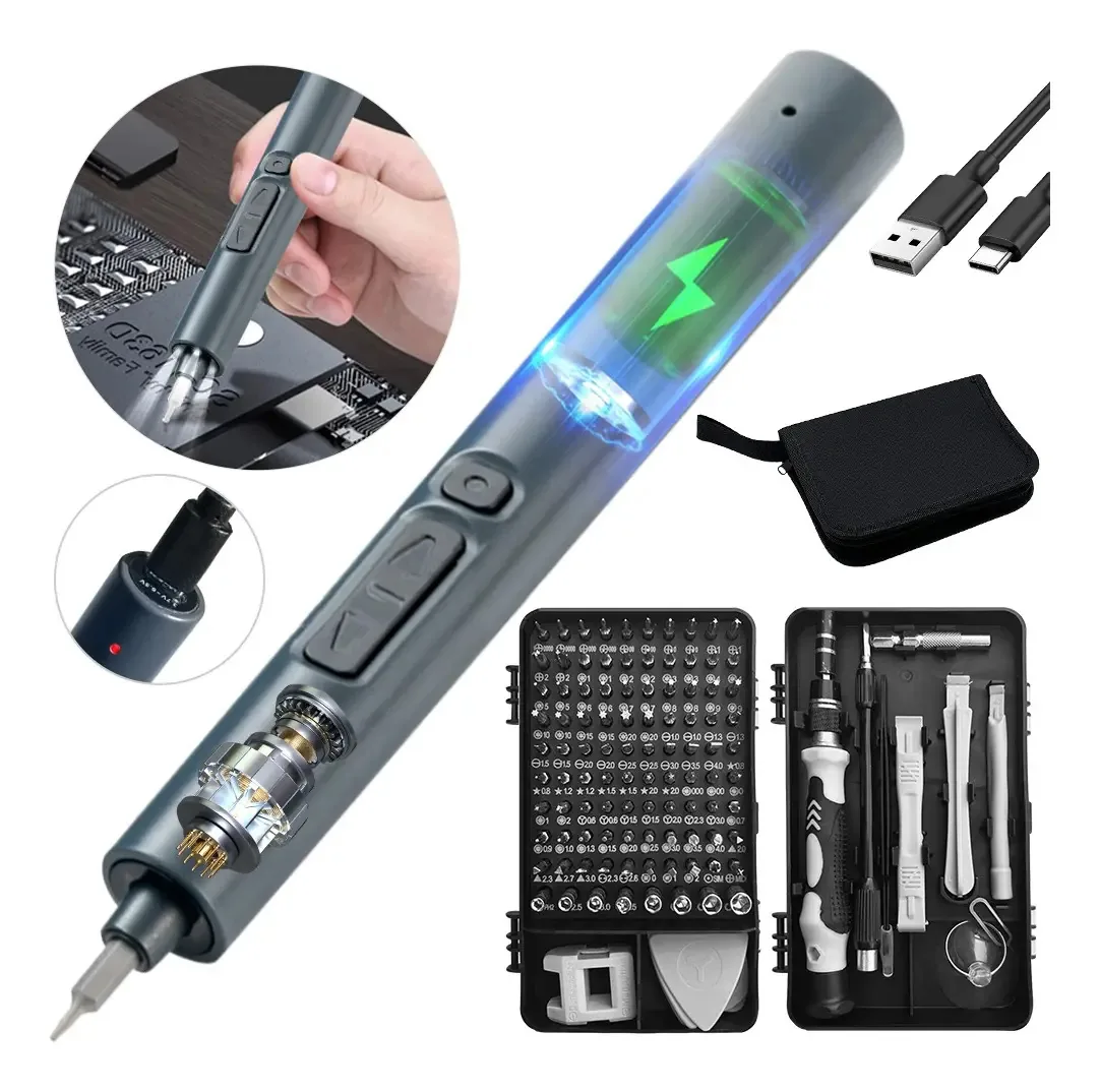 Kit de chave de fenda: ferramentas e chave de fenda elétrica