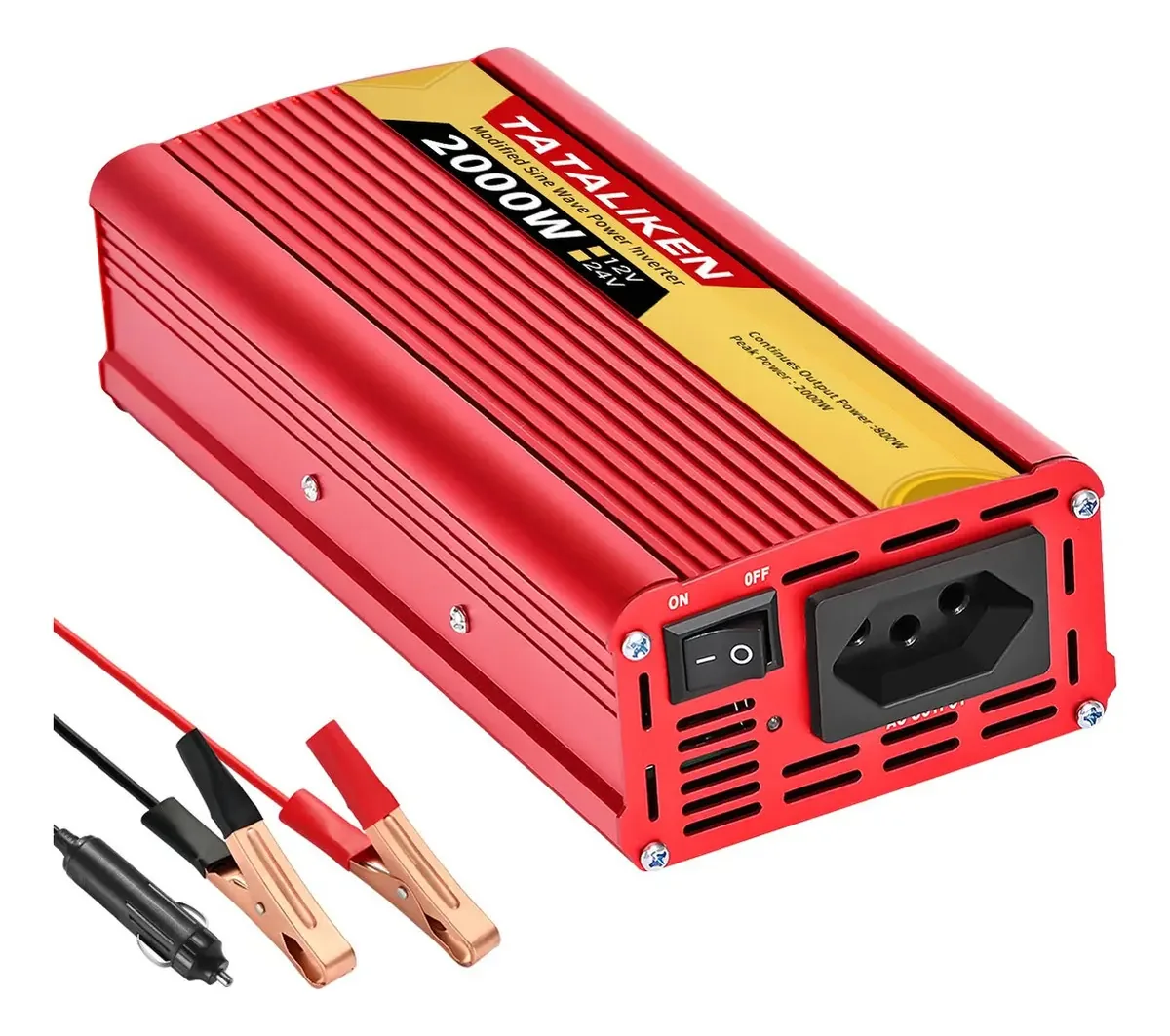 Inversor Tensão 12v/24v 2000w 110v/220v Transformador
