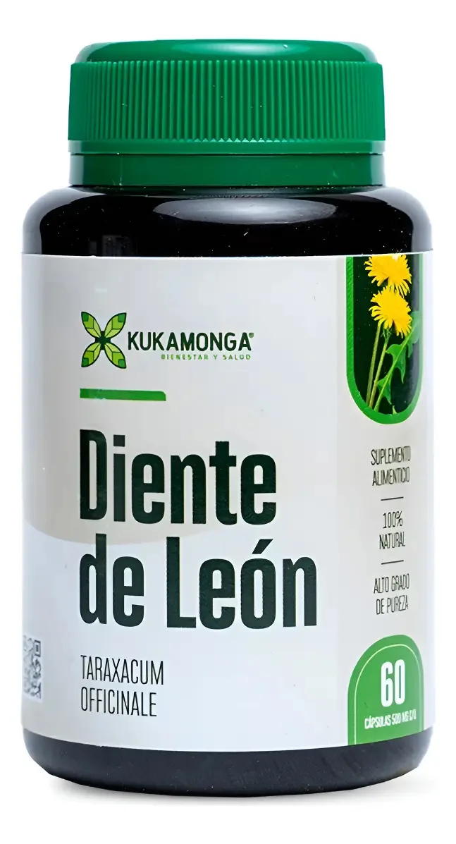 Dente-de-leão | Limpeza e energia natural | 60 cápsulas sem sabor