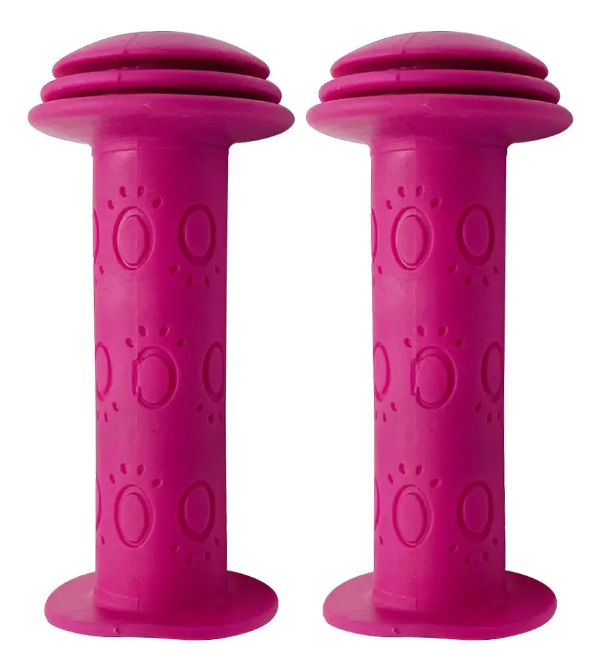 Alças de PVC para bicicletas infantis para meninas de 105 mm, cor roxa