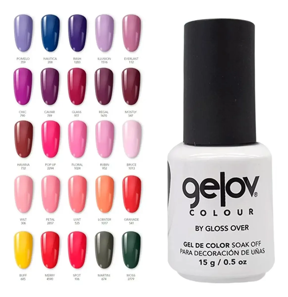 Gama Devotion Gel para Unhas 25 Tons 15g Gloss Over Color HAVANA 732
