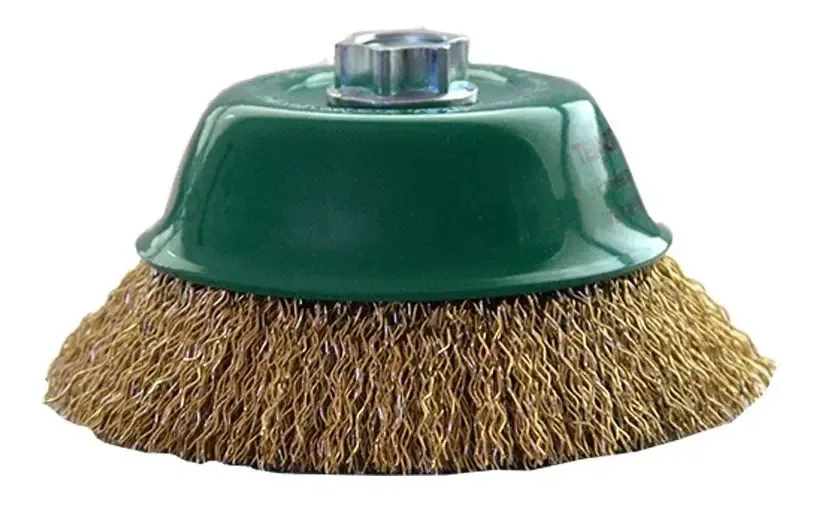 Copo escova Austromex Comercial 1572 127mm cor dourado