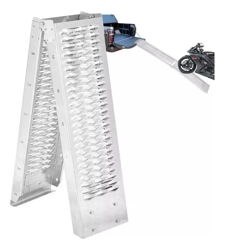 Rampas de motocicleta em liga de aço 195 cm de carga 350 kg Cor turquesa