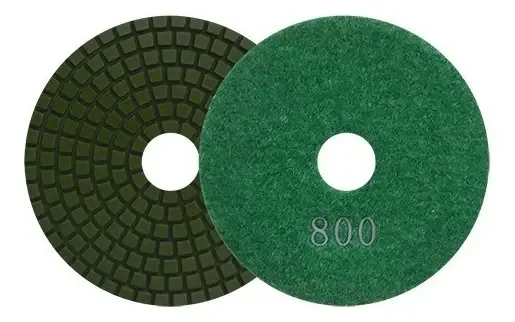 Almofada de diamante de polimento de grãos Austromex Aus-2764 800, cor verde