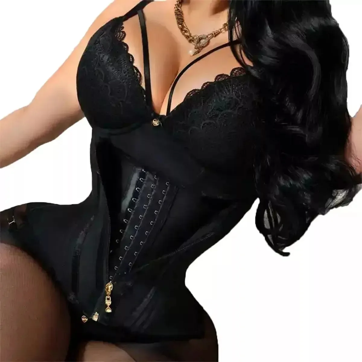 Cintas colombianas, modeladoras extremamente redutoras, cor: preto, tamanho M