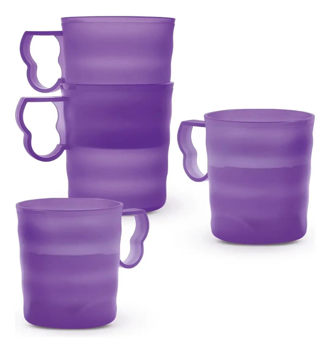 Copos Tupperware de 350 ml para alimentos e bebidas roxos