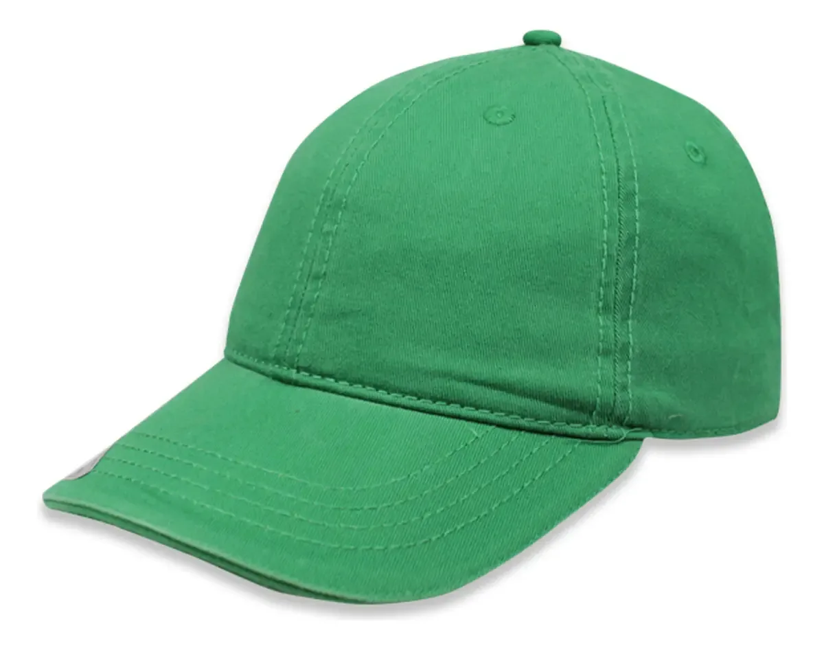 Pacote de 24 bonés clássicos de algodão baixo, tamanho único, bandeira verde