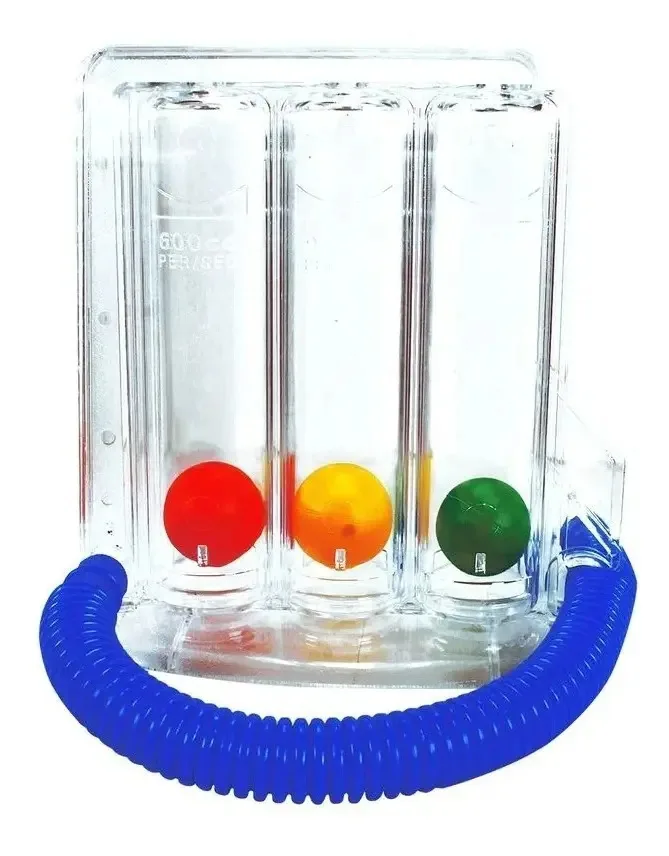 Inspirômetro prático para exercícios respiratórios pulmonares