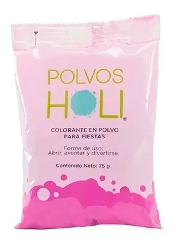 Holi Powder 75g Festas, Eventos, Cores, Cores, Cor: Fúcsia