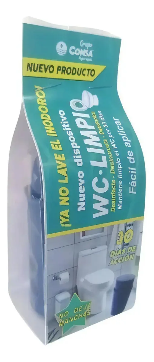 Dispositivo antitártaro e desinfetante WC-Clean para banheiro