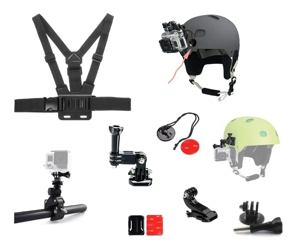 Kit de acessórios para câmeras de ação Gopro Biker