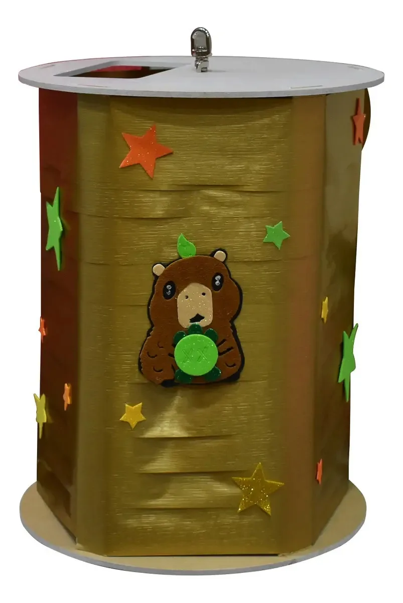 DECORSAN Piñata 360 Swivel Capybara Swivel Piñata 360 Large, cor ouro escuro
