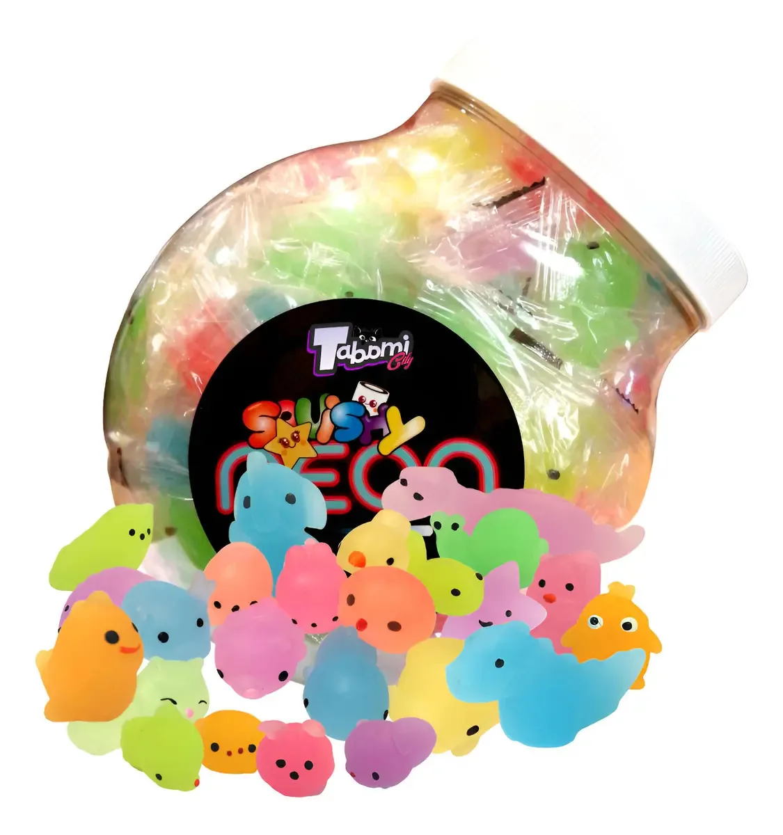 Tabami, superrecipiente Squishy Neon, 100 unidades