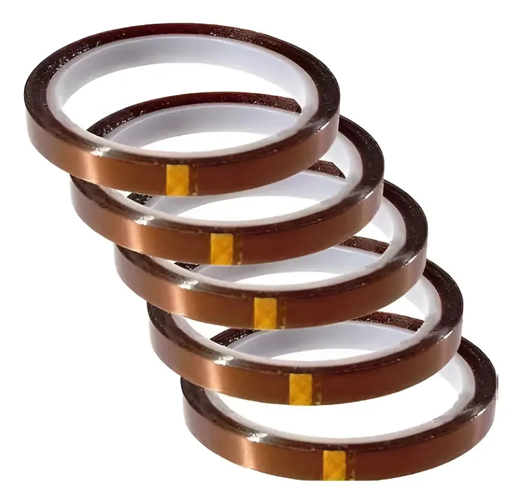 Fitas Térmicas Pack 5u Kapton Sublimação 6mm X 33m Sublimar Cobre